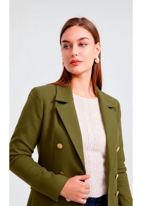 Chaqueta Para Mujer Manga Larga Verde Marca L&H Ref. 4V408175