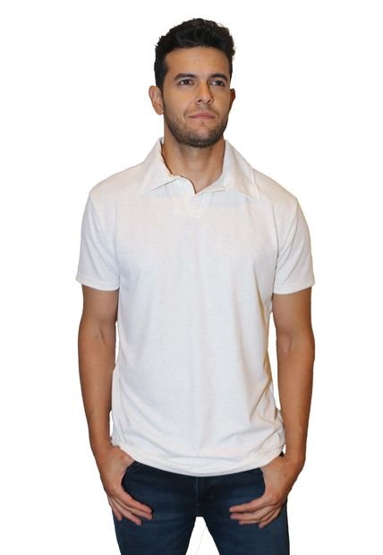 Polo Para Hombre Beige Marca L&H