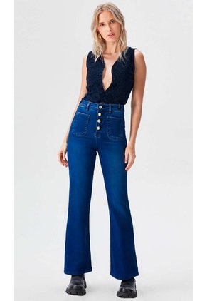 Jean Para Mujer Azul Marca L&H Ref. 1Ab407801