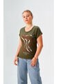 Camiseta Para Mujer Manga Corta Verde Marca L&H Ref. 5G409250 de L&H
