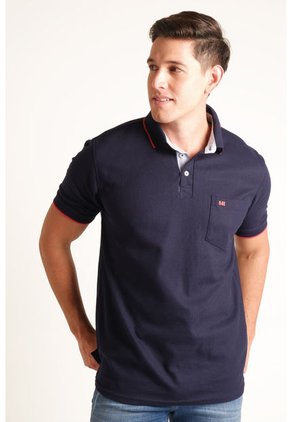 Camiseta Para Hombre Manga Corta Azul Marca L&H