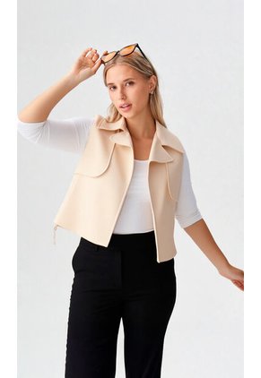 Chaleco Para Mujer Taupe Marca L&H Ref. 4V425034