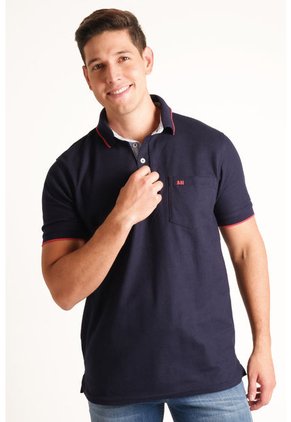 Camiseta Para Hombre Manga Corta Azul Marca L&H