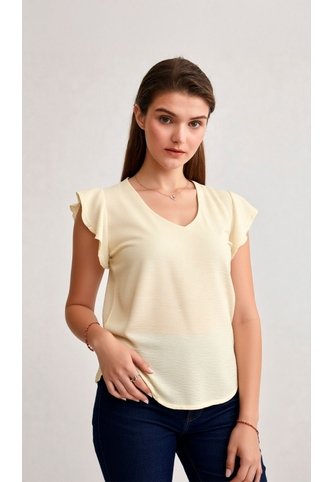 Blusa Para Mujer Manga Sisa Crudo Marca L&H Ref. 4R412130 L&H