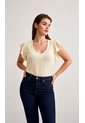 Blusa Para Mujer Manga Sisa Crudo Marca L&H Ref. 4R412130 de L&H