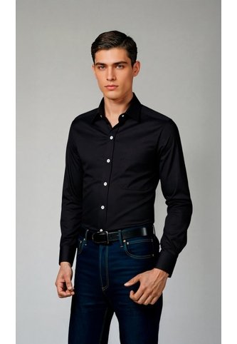 Camisa Para Hombre Manga Larga Negro Marca L&H Ref. 7Y101232 L&H