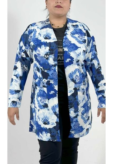 Chilango Para Mujer. Manga Larga Azul Marca L&H