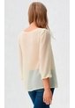 Blusa Para Mujer Manga 3/4 Beige Marca L&H Ref. 5P412277 de L&H