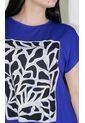 Camiseta Para Mujer Manga Corta Azul Marca L&H de L&H