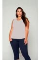 Camiseta Para Mujer. Manga Sisa Gris Claro Marca L&H de L&H