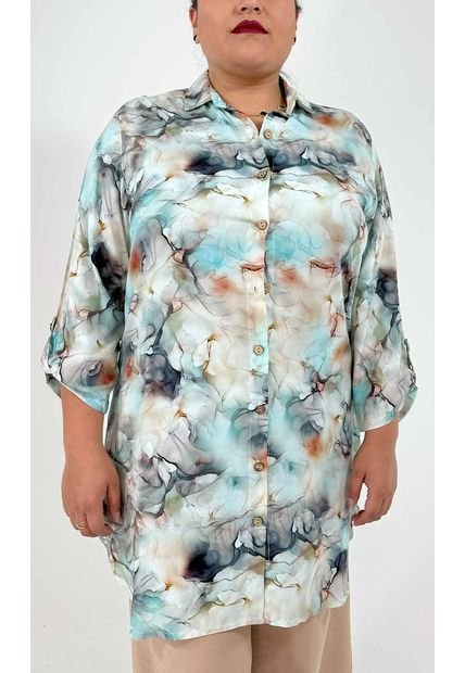Bluson Para Mujer. Manga 3/4 Gris Claro Marca L&H