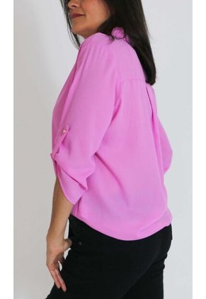 Blusa Para Mujer Manga 3/4 Morado Marca L&H