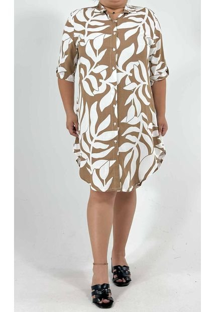 Bluson Para Mujer. Manga Corta Taupe Marca L&H