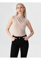 Camiseta Para Mujer Manga Sisa Beige Marca L&H de L&H