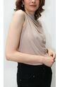 Camiseta Para Mujer Manga Sisa Beige Marca L&H de L&H