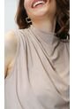 Camiseta Para Mujer Manga Sisa Beige Marca L&H de L&H