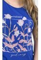 Camiseta Para Mujer Manga Corta Azul Marca L&H de L&H