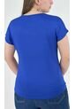 Camiseta Para Mujer Manga Corta Azul Marca L&H de L&H