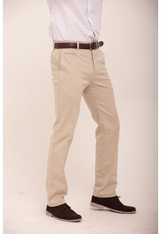 Pantalon Para Hombre Beige Marca L&H L&H
