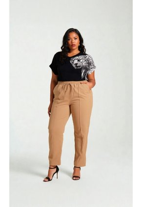 Pantalon Para Mujer. Taupe Marca L&H Ref. 1F607082
