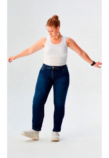 Jean Para Mujer. Azul Oscuro Marca L&H Ref. 3Ap607001