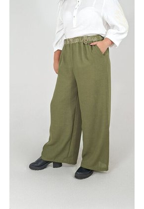Pantalon Para Mujer. Verde Marca L&H Ref. 1F607081