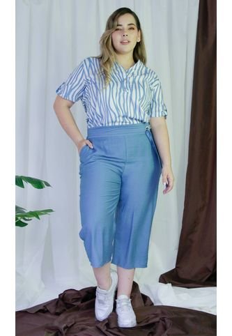 Capri Para Mujer. Azul Marca L&H L&H