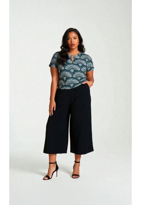 Camiseta Para Mujer. Manga 3/4 Verde Marca L&H Ref. 1F609181