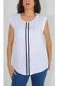 Blusa Para Mujer Manga Sisa Blanco Marca L&H de L&H