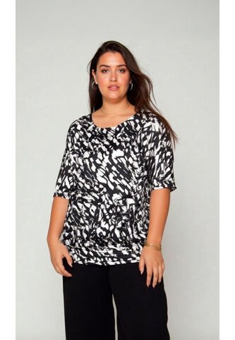 Camiseta Para Mujer. Manga Corta Negro Marca L&H Ref. 2J609086 L&H