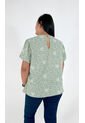 Blusa Para Mujer. Manga Corta Verde Marca L&H Ref. 1F612222 de L&H