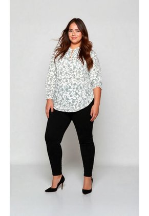 Blusa Para Mujer. Manga 3/4 Verde Marca L&H Ref. 1F612225