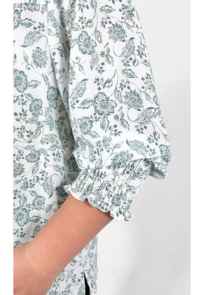 Blusa Para Mujer. Manga 3/4 Verde Marca L&H Ref. 1F612225