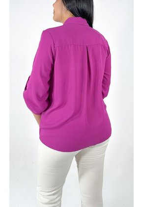 Blusa Para Mujer Manga 3/4 Morado Marca L&H Ref. 1F412457