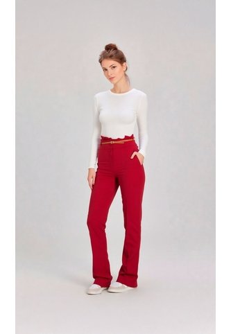 Pantalon Para Mujer Rojo Marca L&H Ref. 1T407011 L&H