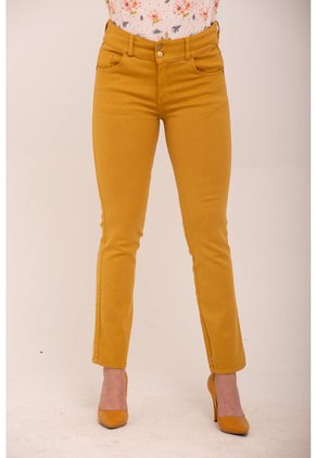 Jean Para Mujer Mostaza Marca L&H