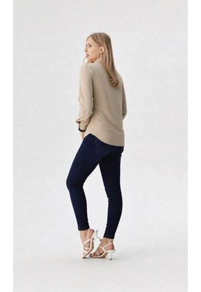 Blusa Para Mujer Manga Larga Beige Marca L&H Ref. 1F412696