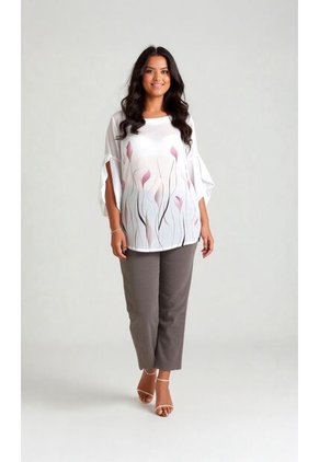Blusa Para Mujer. Manga 3/4 Rosado Marca L&H Ref. 4R612035