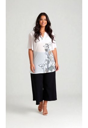 Blusa Para Mujer. Manga Corta Azul Marca L&H Ref. 4R612034