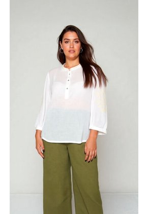 Blusa Para Mujer. Manga 3/4 Crudo Marca L&H Ref. 3K612020