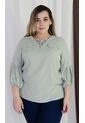 Blusa Para Mujer. Manga 3/4 Verde Marca L&H Ref. 2J612082 de L&H