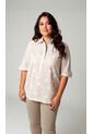 Blusa Para Mujer. Manga Corta Beige Marca L&H Ref. 1F612228 de L&H