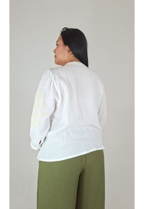 Blusa Para Mujer. Manga 3/4 Crudo Marca L&H Ref. 3K612020