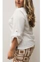 Blusa Para Mujer. Manga 3/4 Blanco Marca L&H Ref. 1F612223 de L&H