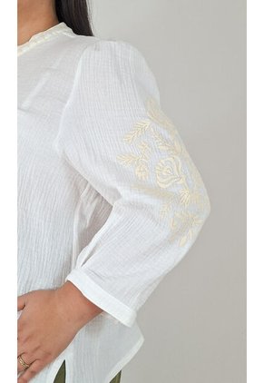 Blusa Para Mujer. Manga 3/4 Crudo Marca L&H Ref. 3K612020