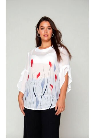 Blusa Para Mujer. Manga 3/4 Coral Marca L&H Ref. 4R612035 L&H