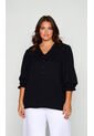 Blusa Para Mujer. Manga 3/4 Negro Marca L&H Ref. 5P612091 de L&H
