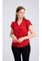 Blusa Para Mujer Manga Corta Vino Marca L&H Ref. 5P412278 de L&H