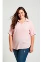 Blusa Para Mujer. Manga Corta Rosado Marca L&H Ref. 5P612097 de L&H