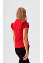 Blusa Para Mujer Manga Corta Vino Marca L&H Ref. 5P412278 de L&H